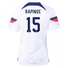Virallinen pelipaita Yhdysvallat RAPINOE 15 Koti World Cup 2022 Lyhythihainen - Naisten